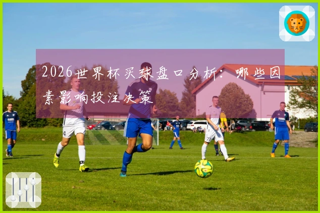 2026世界杯买球盘口分析:哪些因素影响投注决策